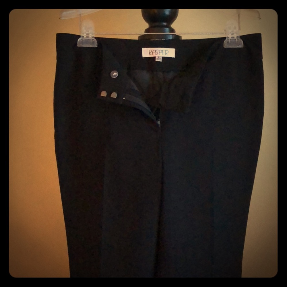 Beautiful black pleated and lined pants